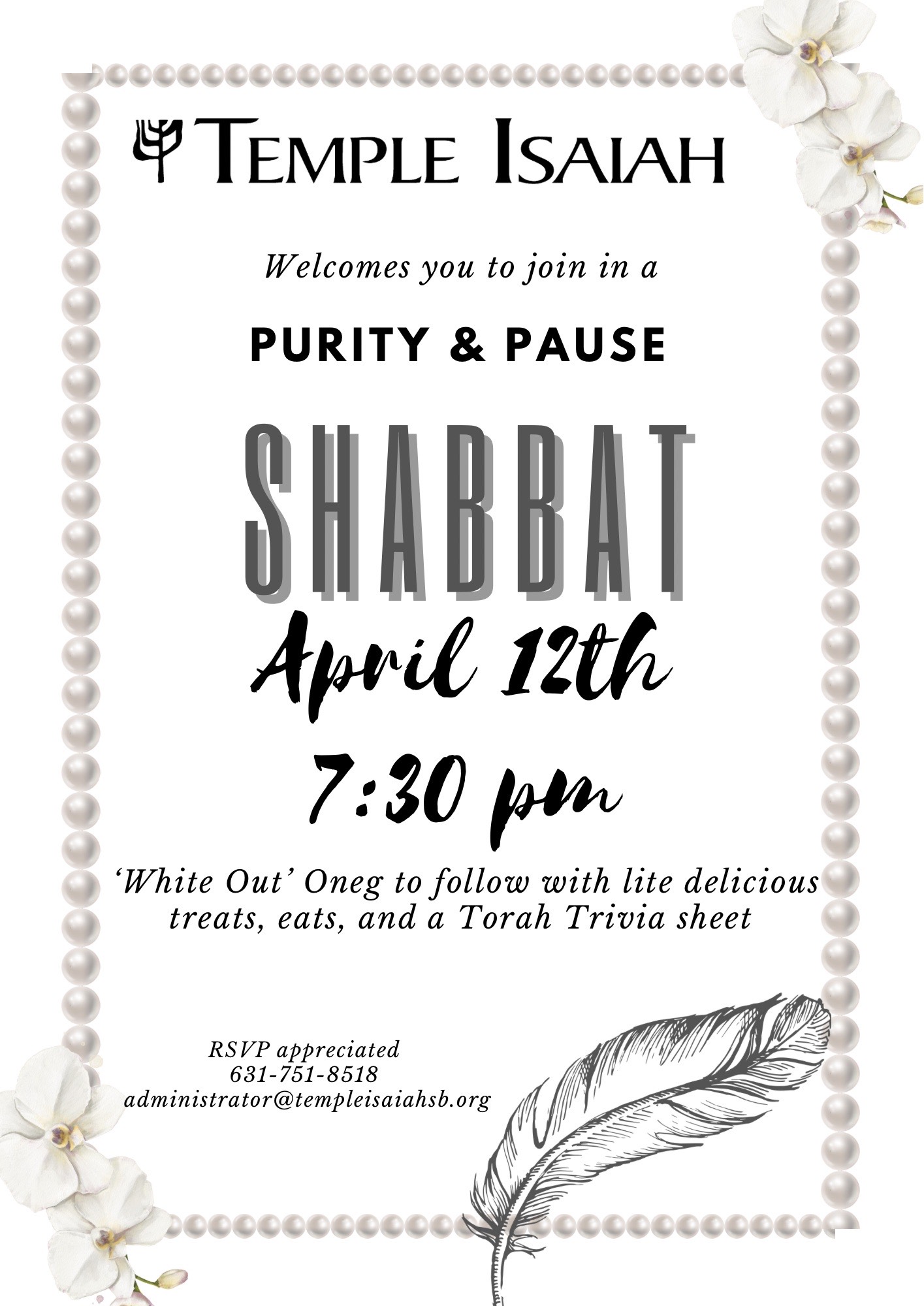Shabbat Purity 4.12.24