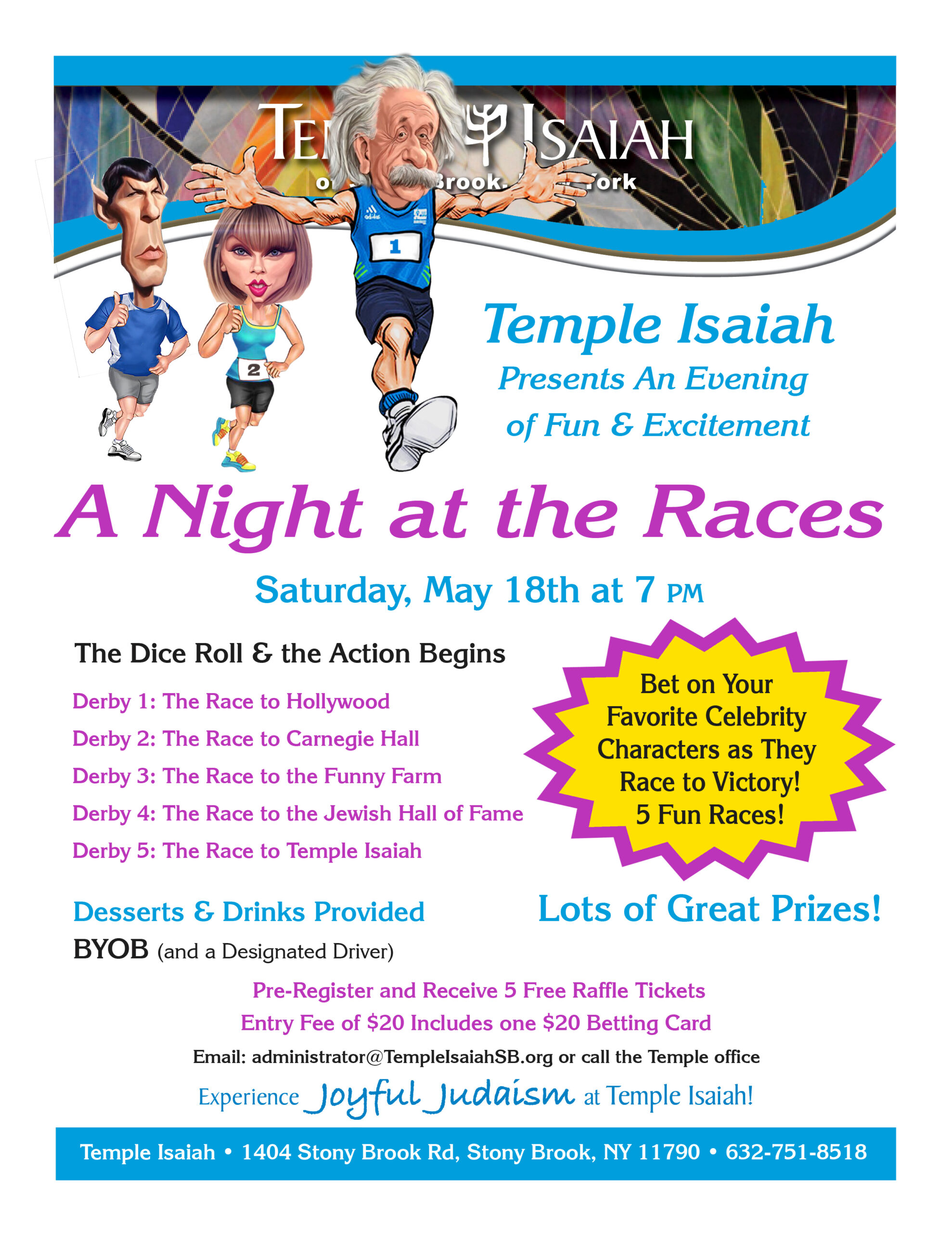 TI Night at Races Flyer