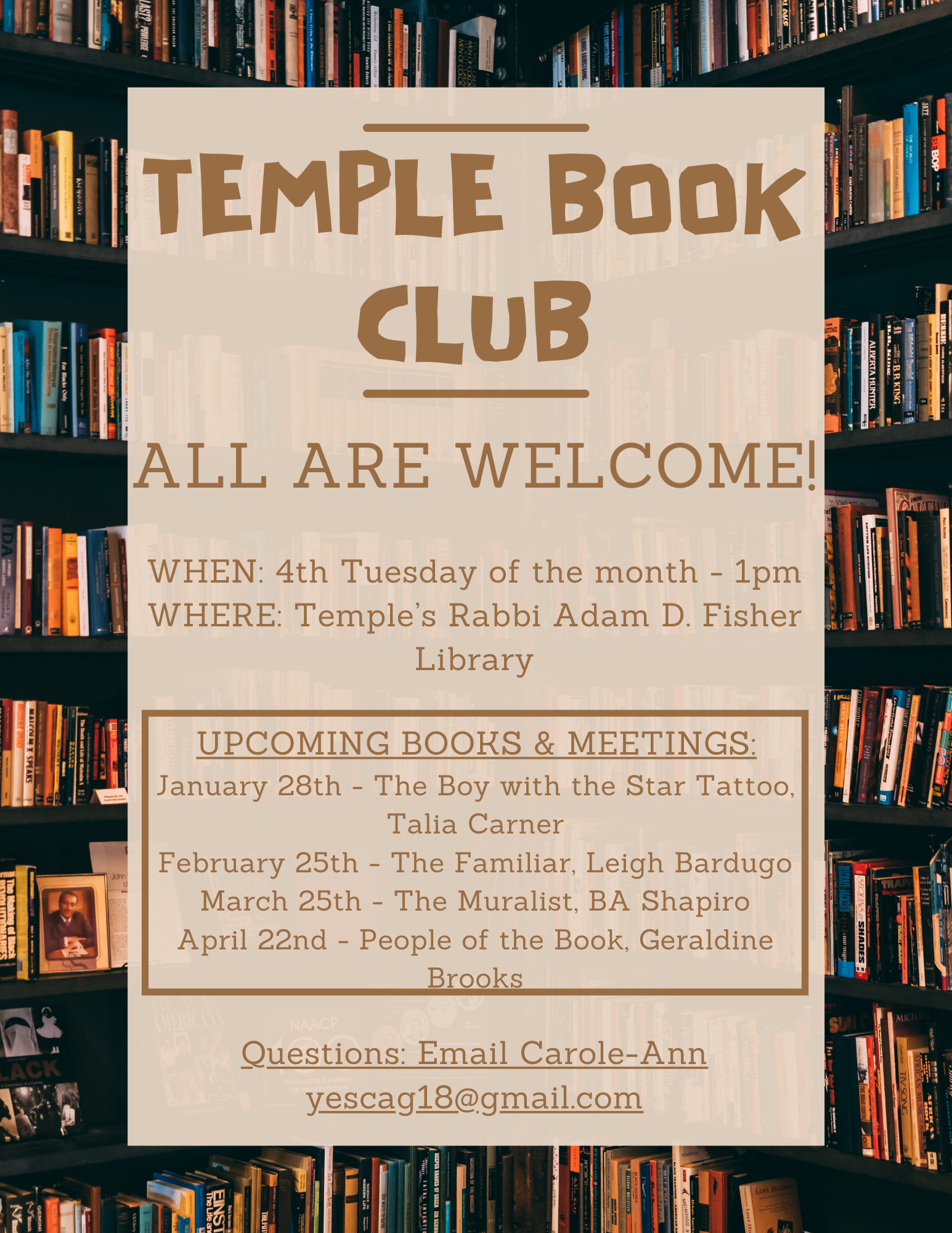 temple book club 2025